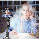 360 Rotation Gimbal Stabilizer Selfie Stick: Smart Video Kit  ourlum.com   