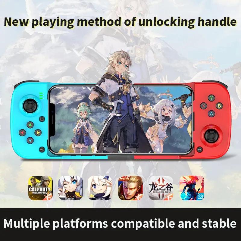 Versatile Bluetooth Gamepad Controller for Android/iOS with Expandable Mobile Support