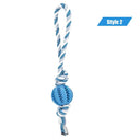 Dog Treat Balls Interactive Rope Rubber Toys for Small Dogs