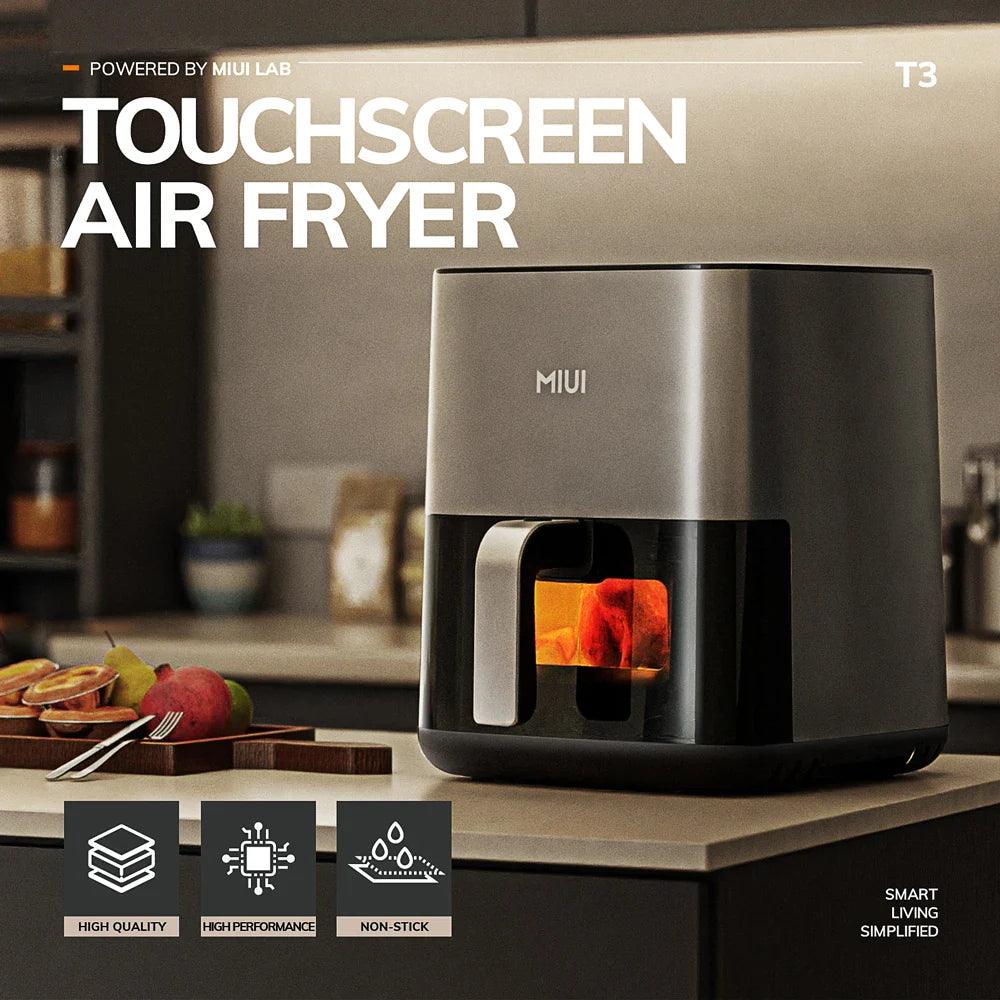 MIUI Air Fryer: Oilless Cooker with Touch Control & Nonstick Basket  ourlum.com   