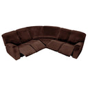 7-Piece L Shape Velvet Stretch Recliner Sofa Covers Set