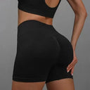 High-Waisted Women's Yoga Shorts with Butt Lifting Tummy Control