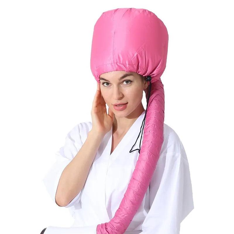 Hair Perm Portable Soft Hair Drying Cap Bonnet Hood Hat Blow Dryer Attachment Dry Hair Cream Cap wholesale satin bonnets  ourlum.com   