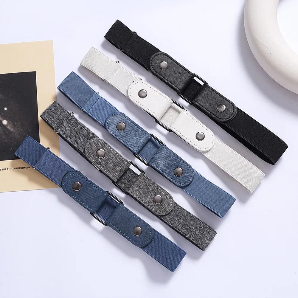 Invisible Elastic Belt for Men and Women - No Buckle Stretch Belt with Adjustable Design  ourlum.com   