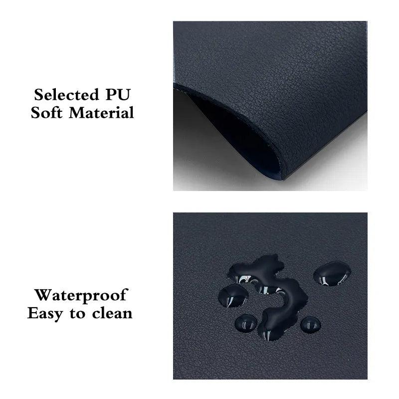 Gaming Leather Mouse Pad: Premium Waterproof Mat for Desktop Setup  ourlum.com   