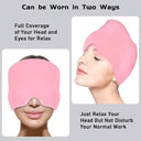 Gel Cold Hot Head Ice Cap Head Wrap Face Mask Tool