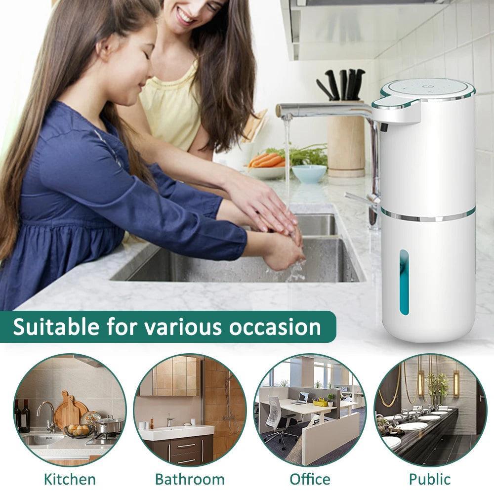 Xiaomi Touchless Foaming Soap Dispenser - USB Rechargeable White ABS Automatic Hand Washing Machine  ourlum.com   