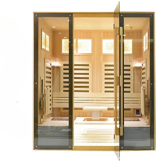 Luxury Outdoor Heating Sauna Room with Premium Materials and Modern Design  ourlum.com 2 People  