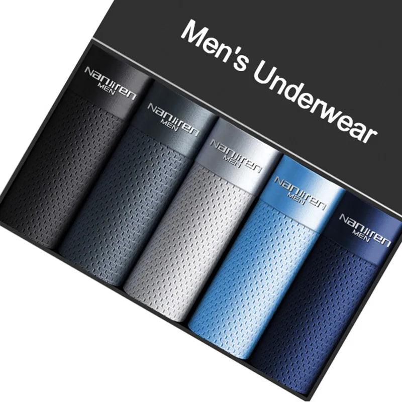 Silk Mesh Boxer Briefs for Men - Stylish Ice Silk Underwear with Plus Size Options  ourlum.com   