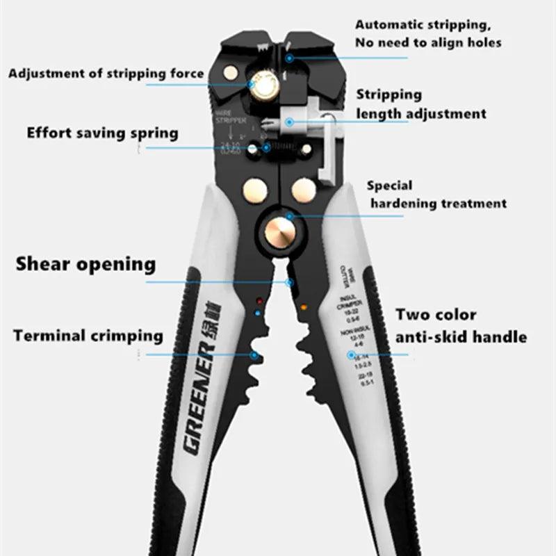 Automatic Wire Stripper: Premium Electrician Multifunctional Pliers  ourlum.com   