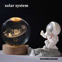 USB LED night light, Galaxy Crystal Ball lamp, 3D planet moon lamp, home decoration  ourlum.com Solar system-B  