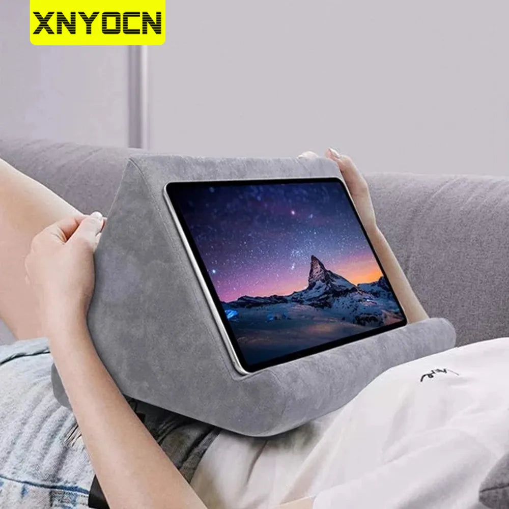 Cozy Tablet Holder Pillow: Ultimate Comfort for iPad Relaxation  ourlum.com   