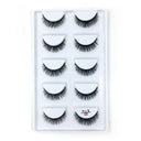 New Full 5 Pairs one box 3D Mink Hair False Eyelashes Natural Thick Long Eye Lashes Wispy Makeup Beauty Extension Tools H13  ourlum.com 5PairsE14  