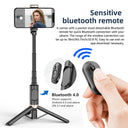 Bluetooth Wireless Handheld Selfie Stick Tripod Monopod Remote for Huawei iPhone 13 Pro Max