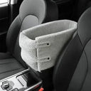 Portable Pet Car Seat Protector & Bed for Small Dogs & Cats  ourlum.com Grey coral fleece 42x20x22cm United State