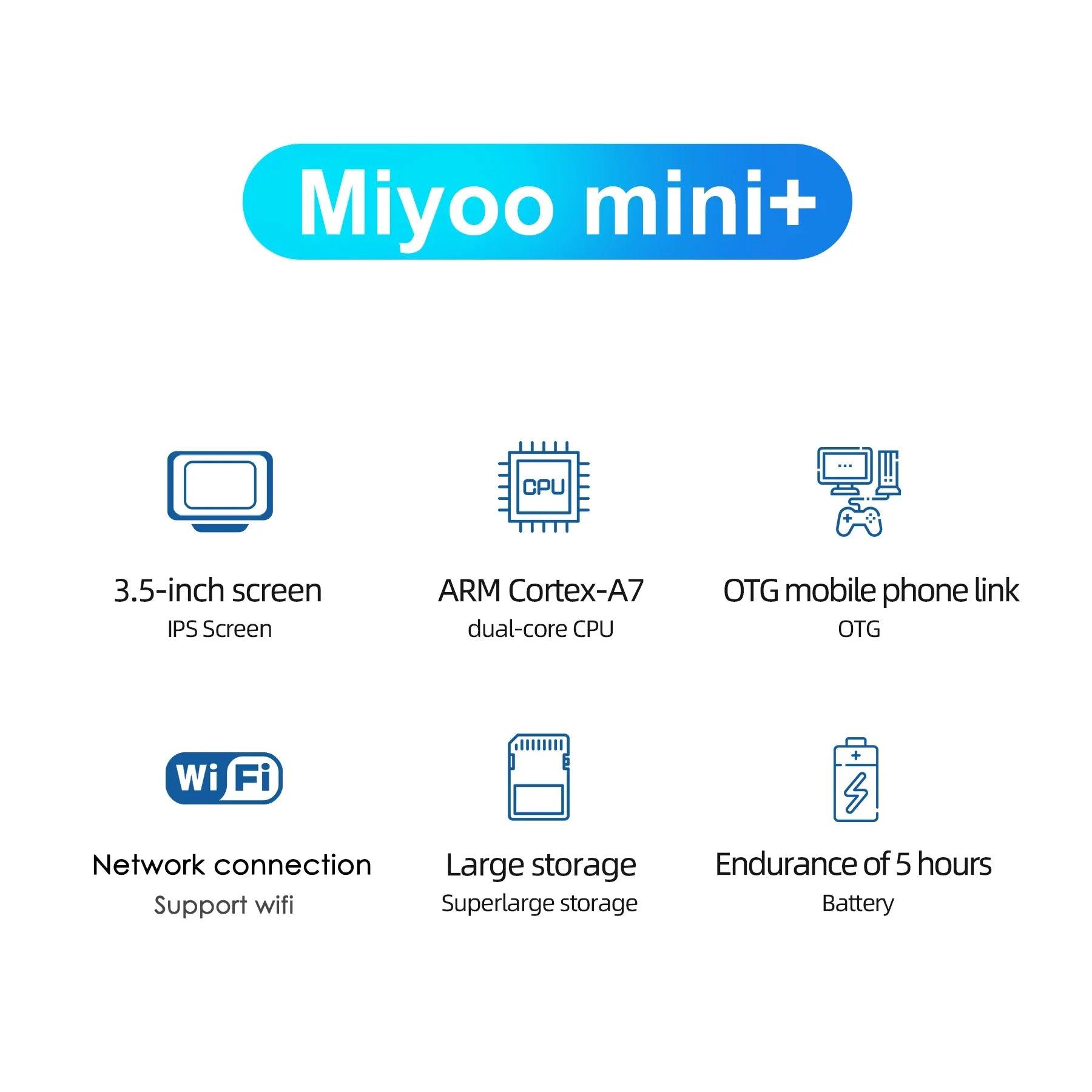 MIYOO Mini Plus Retro Handheld Game Console: Classic Gaming Fun  ourlum.com   