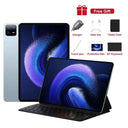 2024 Original Global Version  Android 13 Tablet Pad 6 Pro 16GB+1TB Snapdragon 888 Tablets PC 5G Dual SIM Card WIFI  HD 4K Mi Tab  ourlum.com Blue add keyboard 16GB 512GB 