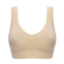 1 Piece Single-layer Large Size Adjustable Gathered Sports Bra No Bra Pads No Steel Ring No Scar Gathered Underwear