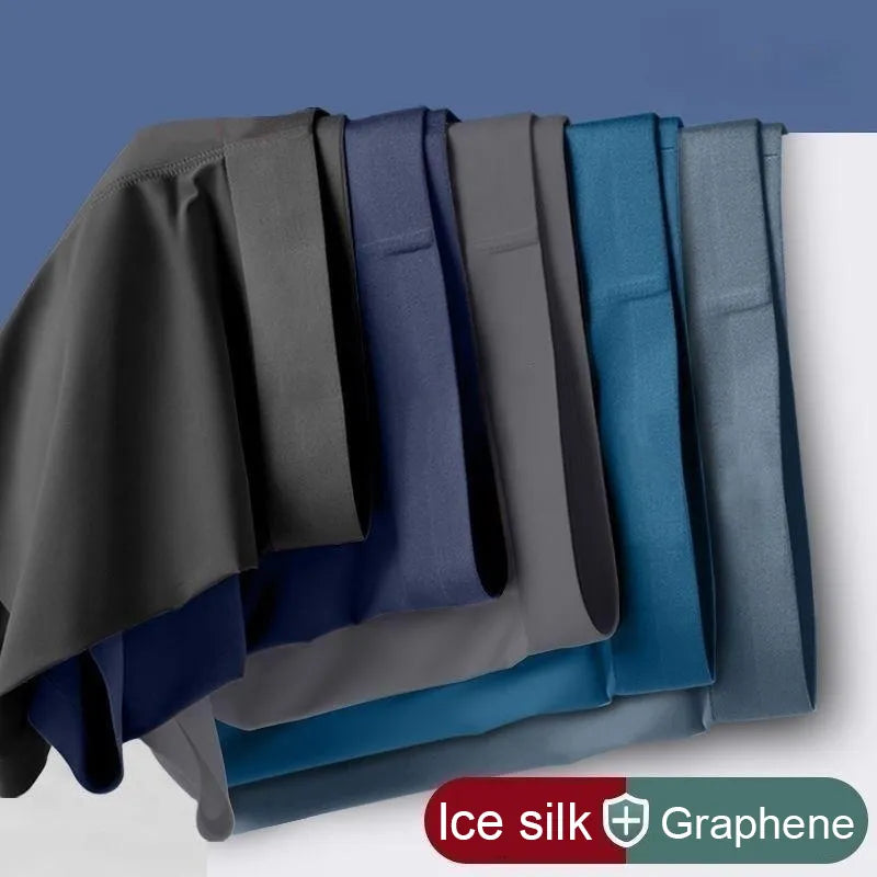 Ultimate Comfort Men's Ice Silk Graphene Boxer Briefs - XL-6XL - Our Lum  Our Lum   