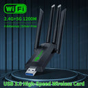 1200Mbps WiFi USB Adapter Dual Band 4 Antenna USB3.0