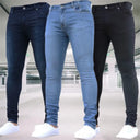 Men's Jeans Stretch Slim Fit Trousers Casual Denim Pants