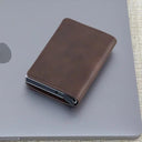 RFID Blocking Men's Wallet Stylish Card Holder with Money Clip