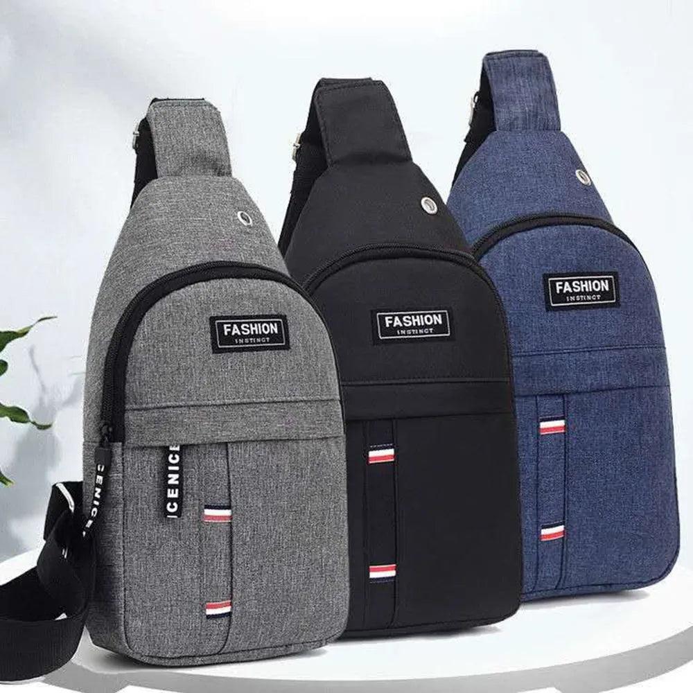 Men's Urban Waterproof Crossbody Bag: Korean-Style Fashion Accessory  ourlum.com   