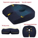 Ergonomic Memory Foam Seat Cushion for Tailbone Pain Relief