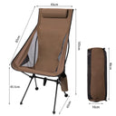 Camping High Back Moon Chair Ultra Light Aluminum Alloy