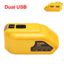 Dewalt DCB090 Power Converter Dual USB Adapter LED Light