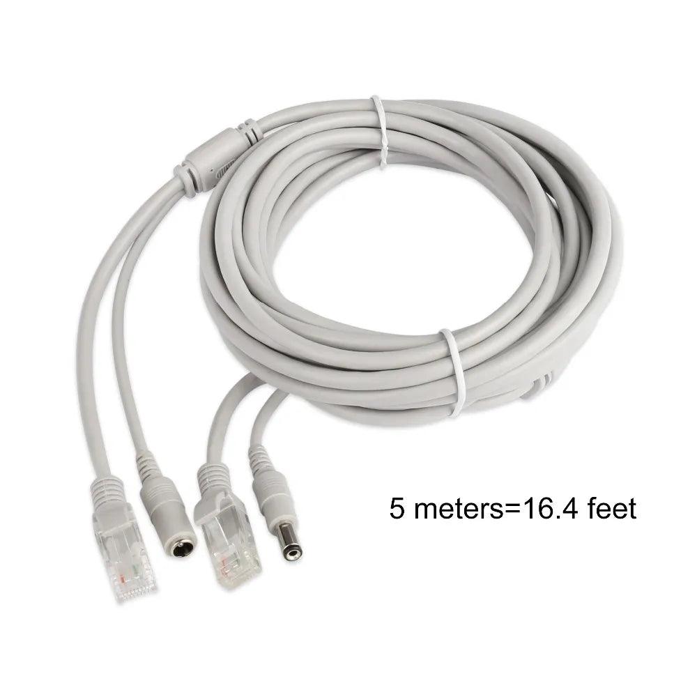 ESCAM RJ45 + DC Power Ethernet Cable: Premium Quality for CCTV IP Camera  ourlum.com   