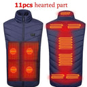 New 17 Heated Vest Jacket Fashion for Men Women Winter