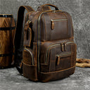 Hot Multifunction Fashion Men Backpack Large Leather Daypack