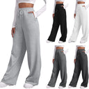 Women’s Drawstring Sweatpants Wide Straight Leg Casual Pants