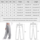 Women’s Drawstring Sweatpants Wide Straight Leg Casual Pants