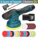 Cordless Eccentric Car Polisher 8 Gears Adjustable Speed