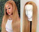 #27 Honey Blonde Human Hair Lace Front Wig HD Lace Pre Plucked