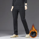 Tall Men Denim Pants Fleece Thick Warm Winter Stretch Jean