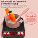 Interactive Kids Kitchen Playset with Cookware and Food