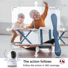 2K WiFi Surveillance Camera with AI Detection, Motion Alerts, Two-Way Audio & Night Vision