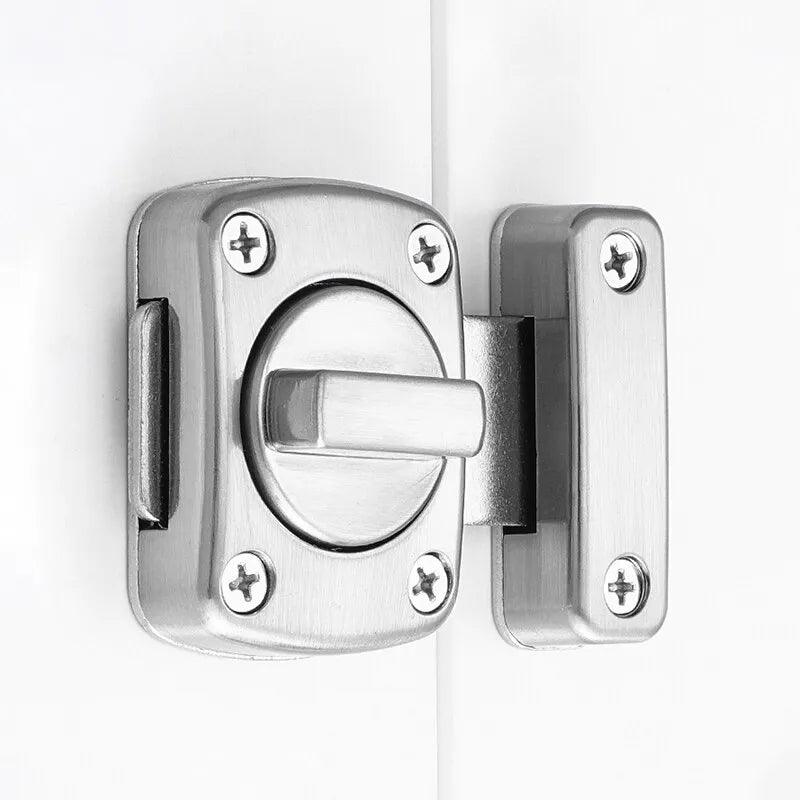 Home Security Twist Bolt Latch for Bathroom & Toilet - Durable Rotating Lock  ourlum.com   