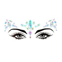 3D Sexy Face Tattoo Stickers Temporary Tattoos Glitter Fake Tattoo Rhinestones Masquerade for Women Party Face Jewels Tattoo  ourlum.com NO.33  