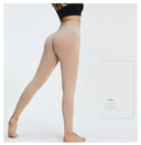 Seamless High Waist Nude Yoga Pants Women's Hip Lifting Fitness