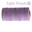 Cotton Macrame Cord Rope Twine String Crafts DIY Bohemia Wedding Decor  ourlum.com SLQ 06 Light Purple  