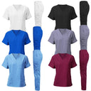 Women's Medical Scrub Set - Stylish Short Sleeve Uniforms