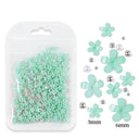 4.5g Acrylic Flower Nail Art Decoration Mixed Size White Rhinestones Silver Gem Manicure Tool Accessories For DIY Nail Design  ourlum.com D-BH21  