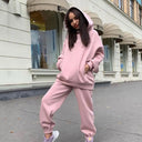 Women Two Piece Sets Tracksuit Hooded Sweatshirt Set Outfit