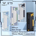 AULA F75 Wireless Mechanical Keyboard Gamer Customized Hot-Swap 75% Layout