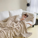 Light Luxury Rabbit Plush Blanket Sofa Cover Winter Gifts