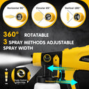 Cordless HVLP Electric Spray Gun for DeWalt 20V 1000ML